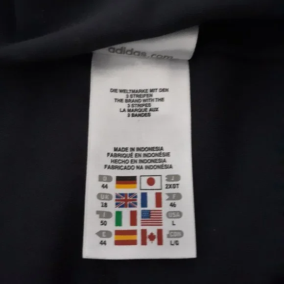 Adidas Y2K Yoga Pants Cropped Wide Leg Vintage 2010 Size Large - Picture 5 of 5